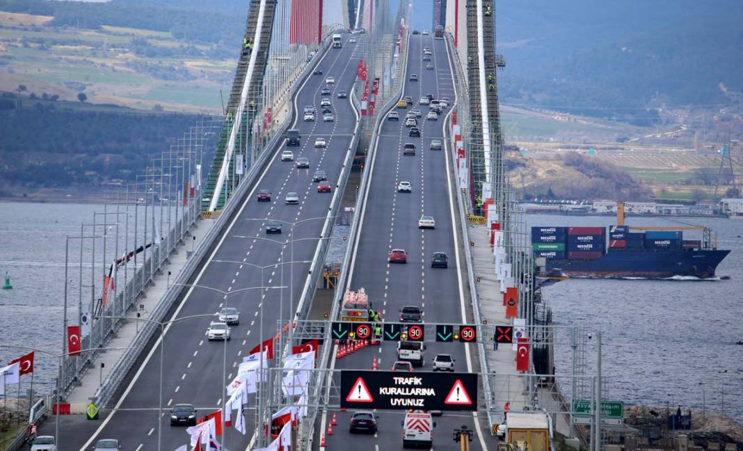 Çanakkale  Köprüsü teknik özellikleri ve simgeleriyle tarihe geçti! Çanakkale Köprüsü nerede, konumu nedir? 14